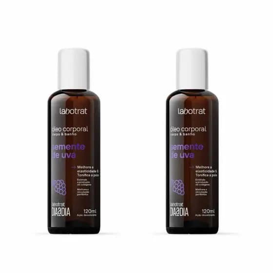 Kit 02 Óleo Corporal Semente De Uva Labotrat Estimula Colágeno
