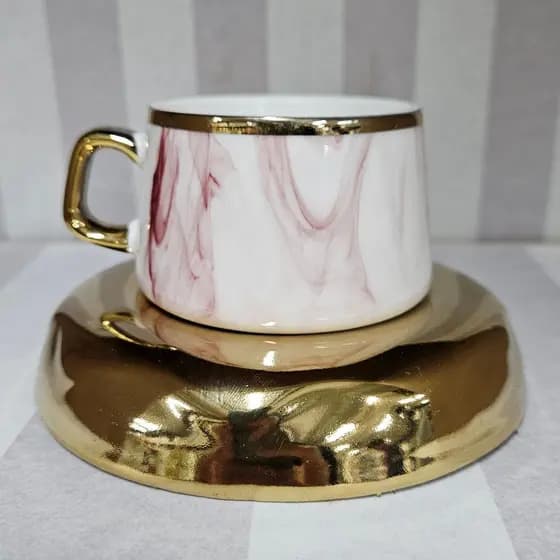 Conjunto Para Cafezinho Estilo Sofisticação 12 Peças