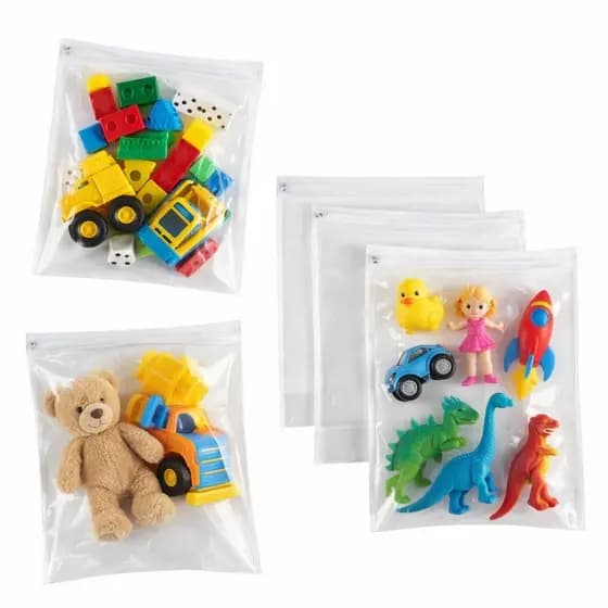 Kit 3 Saquinhos Organizador De Brinquedo Maternidade Multiuso Organizador Nécessaire Envelope Com Zíper