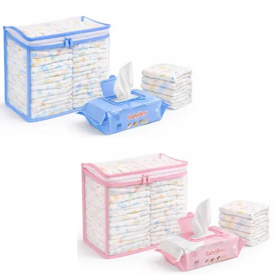Kit 3 Nécessaire Organizador Bolsa Mala Saída Maternidade Porta Fralda