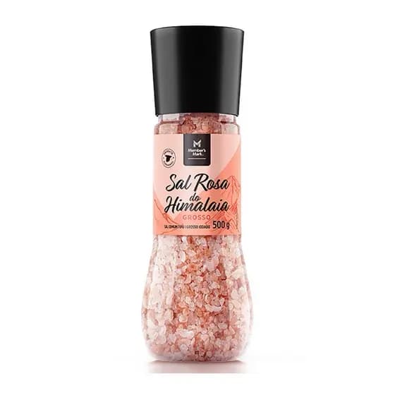SAL ROSA DO HIMALAIA GROSSO COM MOEDOR MEMBER’S MARK 500G
