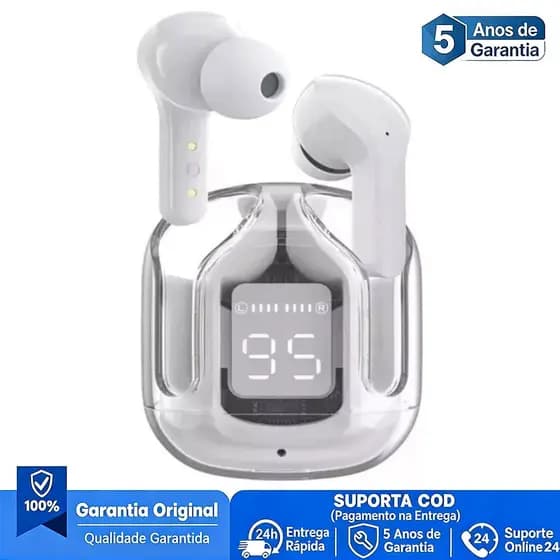 100% Importado NEW Noise Cancelling Earbuds Wireless Bluetooth HiFi Stereo Headphones with Digital Display Charging
