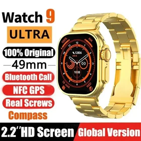 Novo smartwatch G9 Ultra Pro MAX De 49 Mm , Suporta Carregamento Sem Fio , Função De Chamada Calculadora E Compatível Co