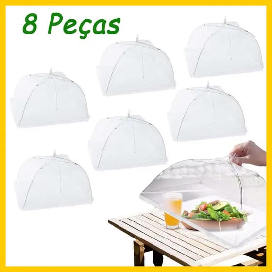 8 peças de 43 cm grandes mosquiteiros de tule de proteção alimentar, capa de proteção alimentar
