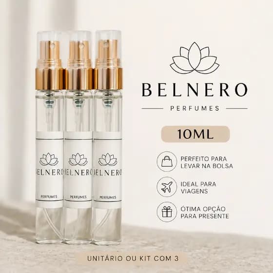 Perfume Feminino 10ml Belnero | Inspirado em Fragrâncias Famosas | Unitário ou Kit com 3