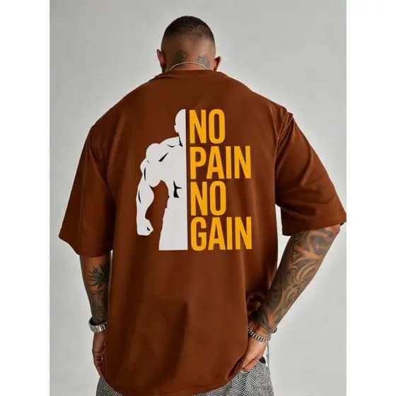 Camiseta Oversized Tamanho P-G3 100% Algodão Treino Academia Sem Dor Sem Ganho Confortavel Envio Rapido