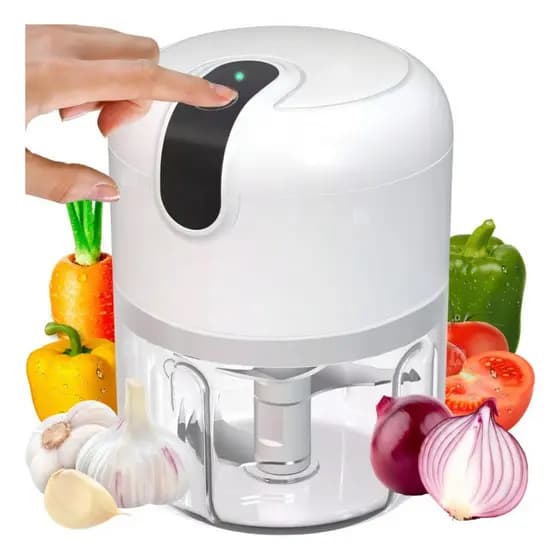 Mini Processador de Alimentos 250ml 3 Lâminas Triturador