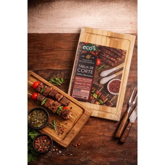 Tábua de Madeira Cozinha Multiuso para Corte e Petiscos Churrasco Frios Modelos Variados Sortidos