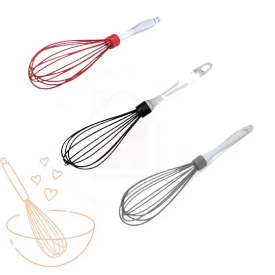 Batedor De Ovo e Massa Fuet 28 Cm Silicone
