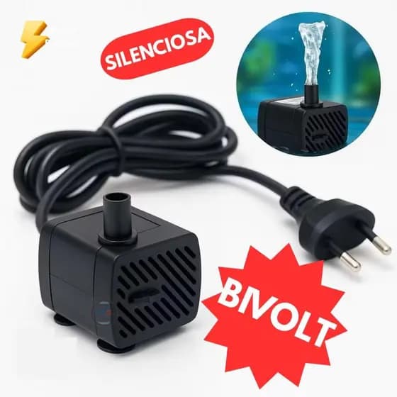 Bomba de Água Submersa ~ Bomba para Aquário ~ Bomba para fonte ~ Cascatas~Bomba para Bebedouro Pet~Bomba para Hidroponia