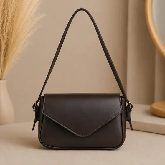 Bolsa Feminina Pequena Estruturada Elegante Alça Fixa Design Moderno Sofisticado