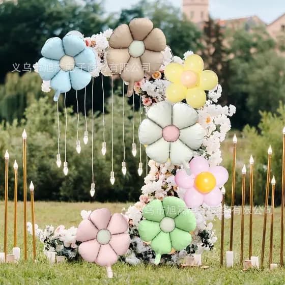 Balões Margarida Fosco 5pcs Acampamento Verão Festa Aniversário Atmosfera Decoração Atacado