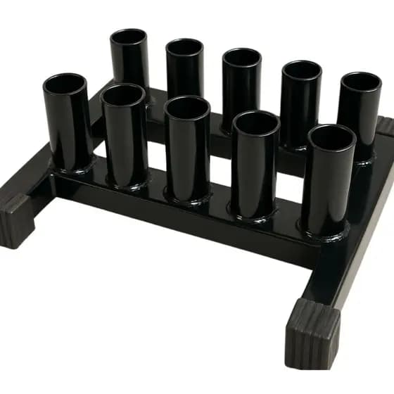 Suporte Fogueteiro 10 Barras Preto Reforçado Perfeito Treino Crossfit Academia, Casa Ideal Armazenar