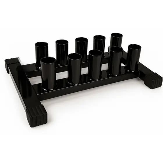 Suporte Preto Fogueteiro 10 Barras Reforçado Ideal Armazenar Equipamentos - Treino Em casa -Academia