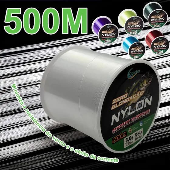 Golaluz Linha De Pesca Super Forte 500m Japão Em Durável Nylon Monofilamento 2-35LB