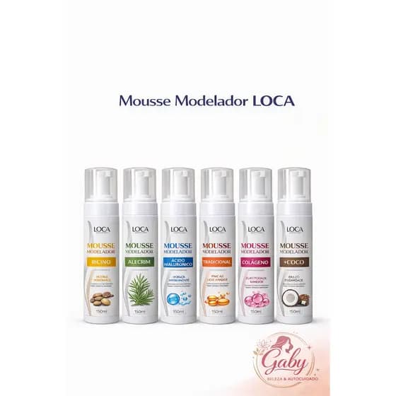 Mousse Modelador LOCA 150ml | Definição, Volume e Controle dos Fios
