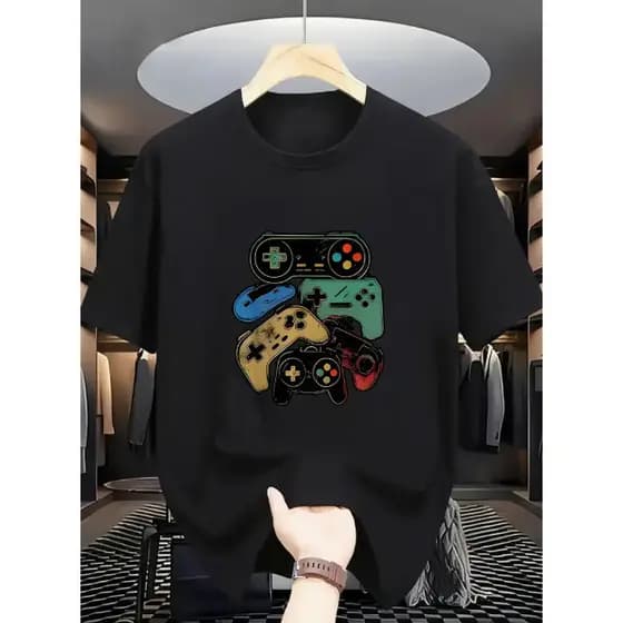 Camiseta Infantil Menino Games Camisa Estampada 100% Algodão Premium Envio Imediato