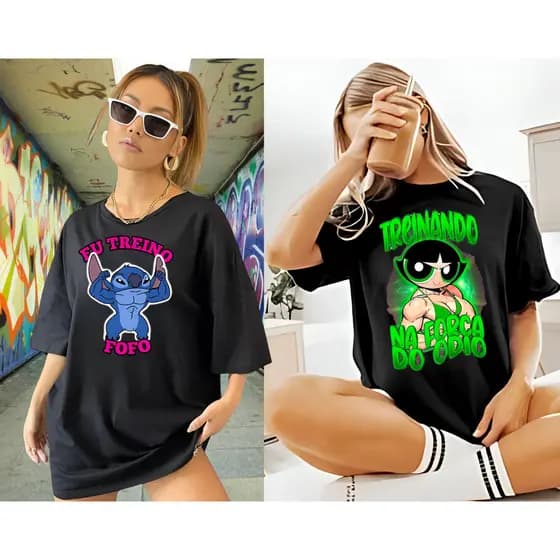 Kit 2 Camisas Feminina Academia Blusão Camisetas Treino Crossfit Corrida