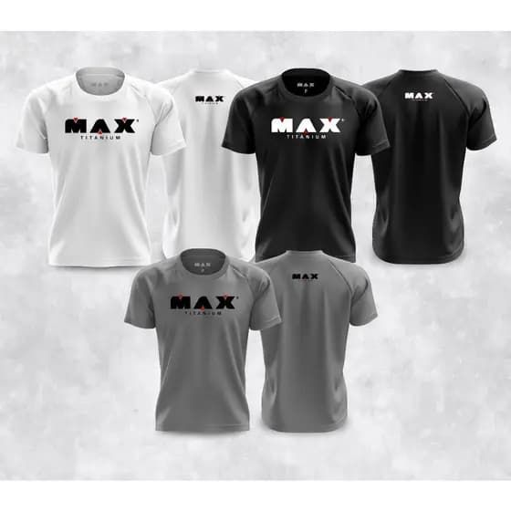 Camisas Dry Fit Max Titanium - Esportiva Academia Treino