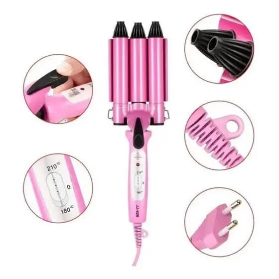 Cacheador Triondas Rosa 25Mm Bivolt Cabelo Ondulado