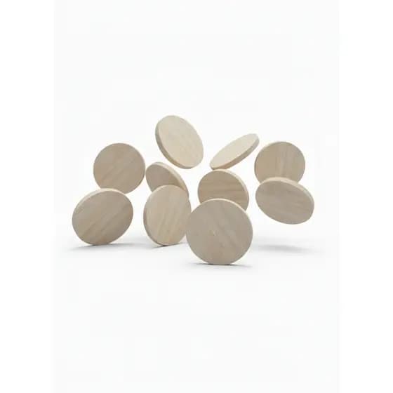 Bolacha Madeira Kit placa Pinus Multiuso 23 cm - KIT COM ATE 25UNIDADES