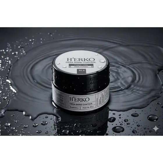 H'Erko Cera Modeladora Shine Control Efeito Molhado Fixação Média 85g
