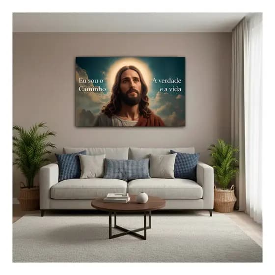 Quadro Decorativo Gigante 110x70 Religioso Jesus Cristo
