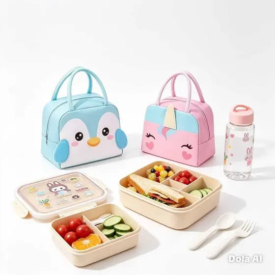 Kit Lancheira Infantil Térmica + Marmita Divisórias + Garrafa Água Escolar BPA Free Menino Menina