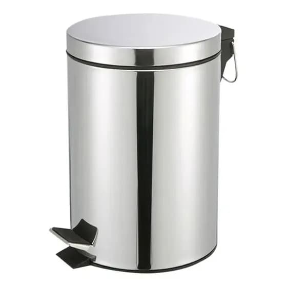 Cesto De Lixo Pedal Inox Lixeira Banheiro Cozinha 12 Litros