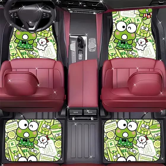 Sanrio Hello Kitty Baiacufish Impresso Tapete para Pés de Carro Conjunto de 4 Peças - Tapete Universal para Pés de Carro