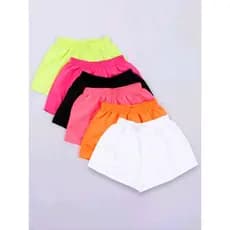 Kit 6 Shorts Feminino Várias Cores Short Tactel kit Com 6, 5, 3, 2