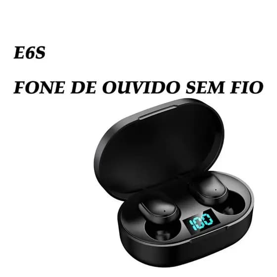 FONE DE OUVIDO SEM FIO-E6S Fone de Ouvido Bluetooth