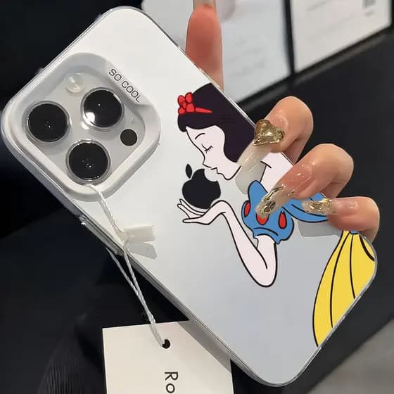 Waterproof Shockproof Capinha Para IPhone 17 16 15 14 13 12 11 Xr Xs Pro Pro Max PLUS AIR Maçã Branca De Neve Capa