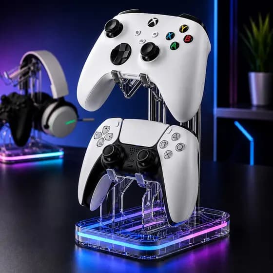 Suporte Multifuncional para Fone Gamer Controle PS5 Xbox Series S/X One Nintendo Switch Pro Organizador Gamer Delta S431