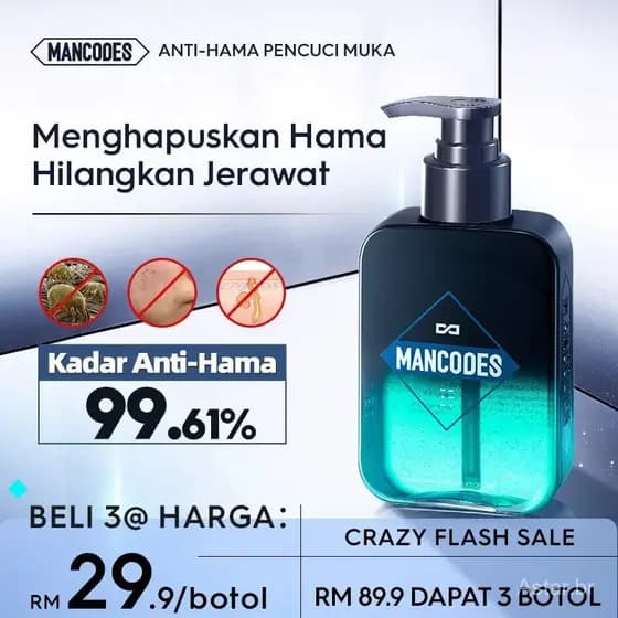 Mancodes Antiparasitário Facial Cleanser (150g) Antiacaro Facial Cleanser