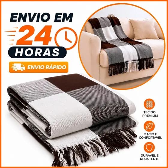Manta Para Sofá Gigante Tipo Capa Protetora 210x120 Luxuosa