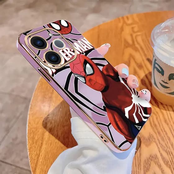 realme Note 70 60 60x Note60x Spider Man Capa De Telefone Revestida Brilhante À Prova De Choque
