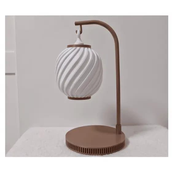 Luminária de mesa suspensa com suporte e LED GRÁTIS.