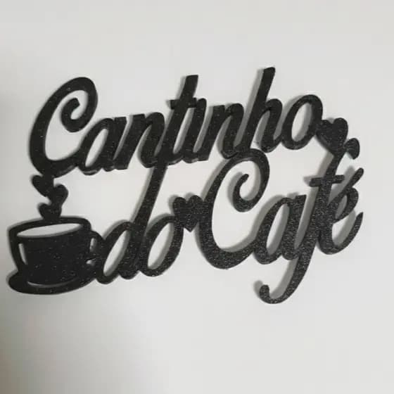 Placa decorativa Cantinho do café
