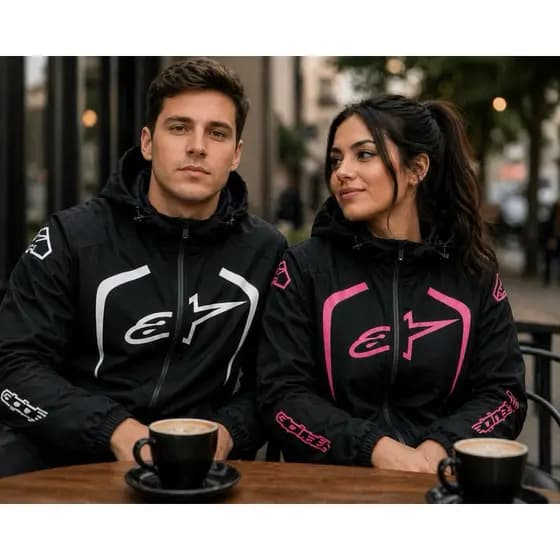Jaqueta Masculina e feminina Impermeável + Proteção contra Chuva e Frio, piloto alp corta vento blusa moletom casal