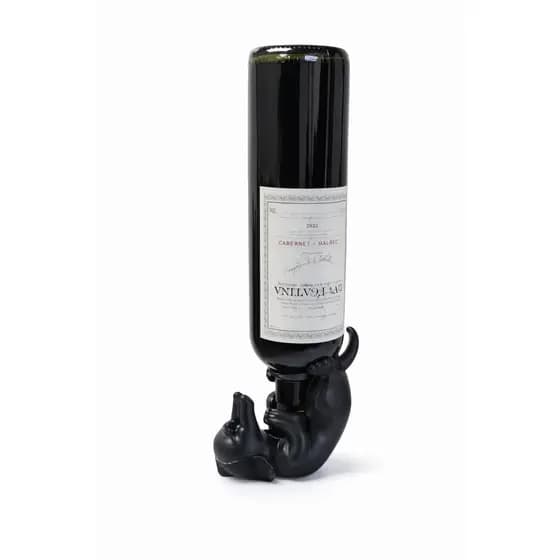 Suporte para Garrafa de Vinho em Formato de Cachorro Fofa Criativa