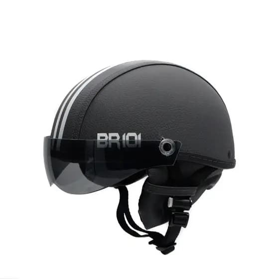 Capacete Bike Coquinho Grafite Scooter Moto Elétrica Skate Patins Premium