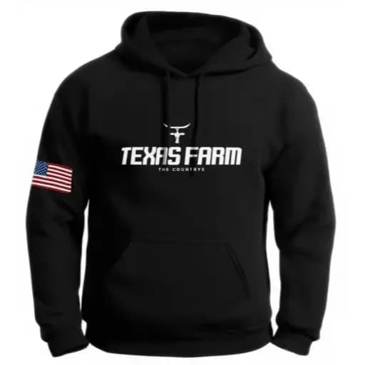 Moletom Texas Masculino Premium 100% Algodão Com Capuz Blusa de Frio Country Rodeio Cowboy Casual
