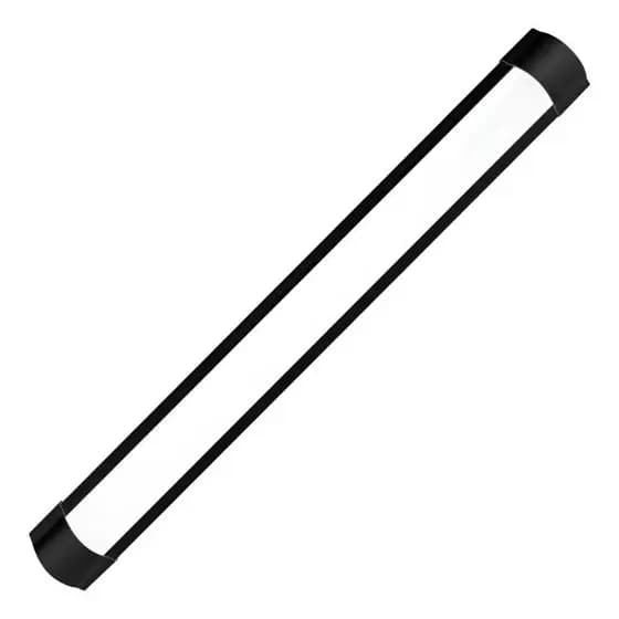Luminária Linear Slim 60cm 6500K Borda Preta