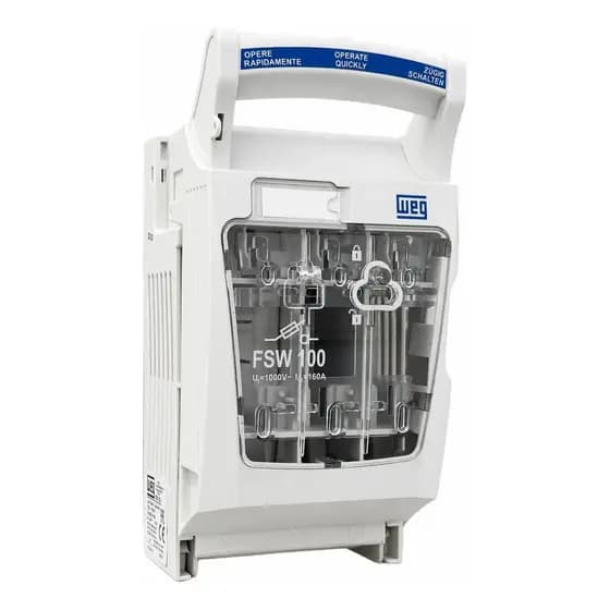 Chave Seccionadora Porta Fusível Fsw Nh000 100a Weg 3P
