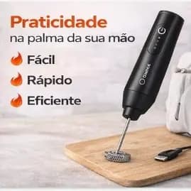 Mini Mixer Portátil Misturador de Bebidas Batedor Espumador Leite USB Recarregável Cozinha Cafe Ovo