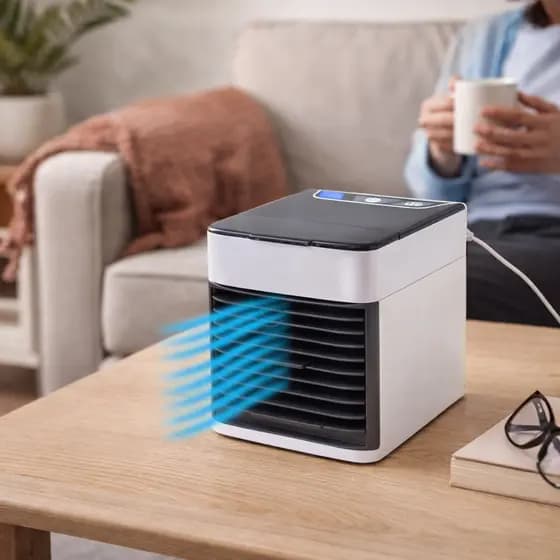 Climatizador Ventilador Umidificador de ar Portátil 3 Velocidades 127V