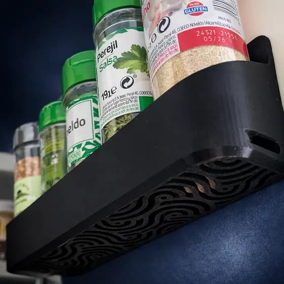 Suporte Organizador de Temperos para Cozinha | Prateleira Porta Temperos de Parede ou Armário