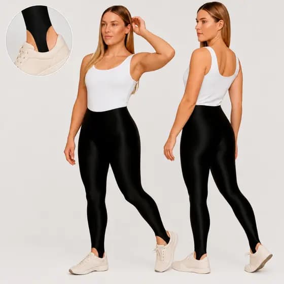Calça legging Pezinho Feminina Cintura Alta Modeladora Flanelada Zero Transparência