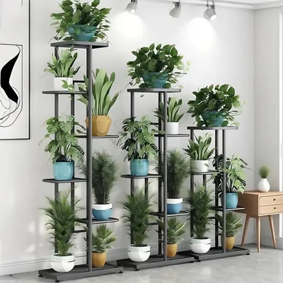 5/6/8 níveis Suporte para plantas prateleira de exposição suporte para plantas interior exterior jardim flores supor